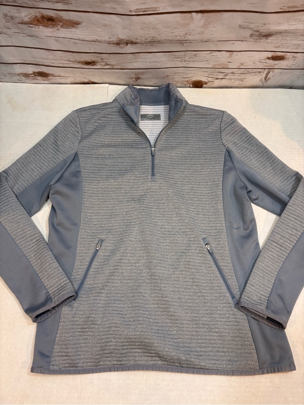 Callaway Gray Heather Quarter-Zip Pullover